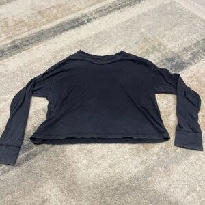 Women's Black Long Sleeve Top
